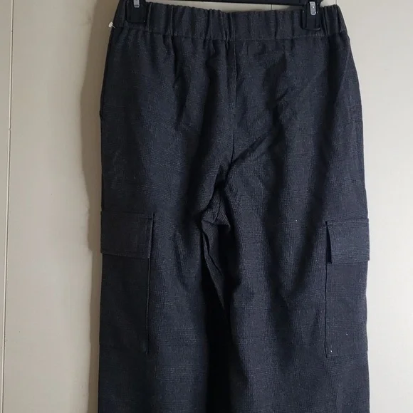 Women's High Rise Jogger Pants - A New Day Gray Plaid 2 - Picture 9 of 10